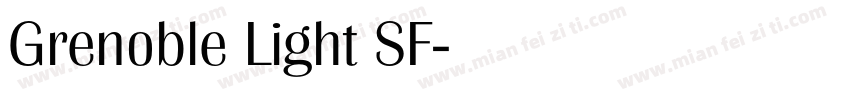 Grenoble Light SF字体转换